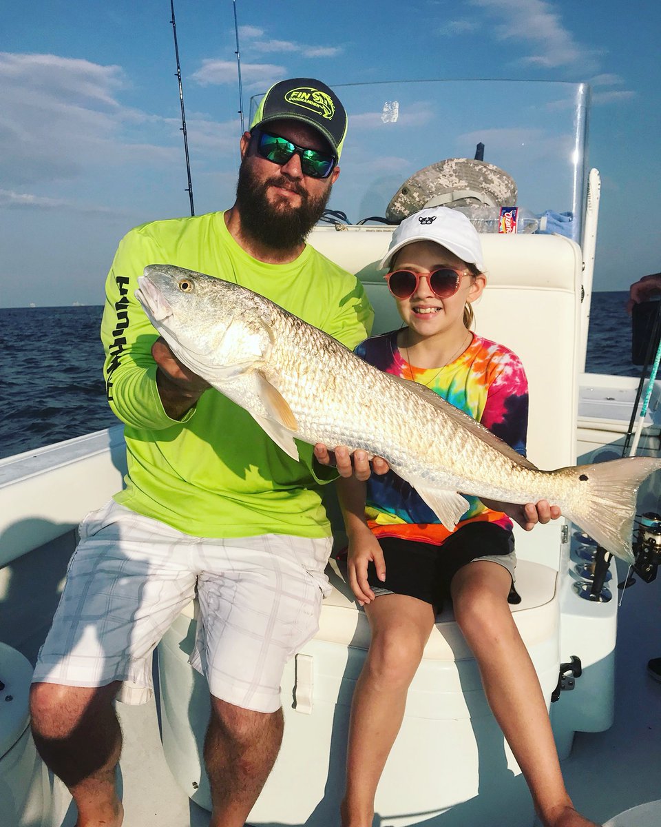 Congrats to BK on her first red fish! #girlswhofish