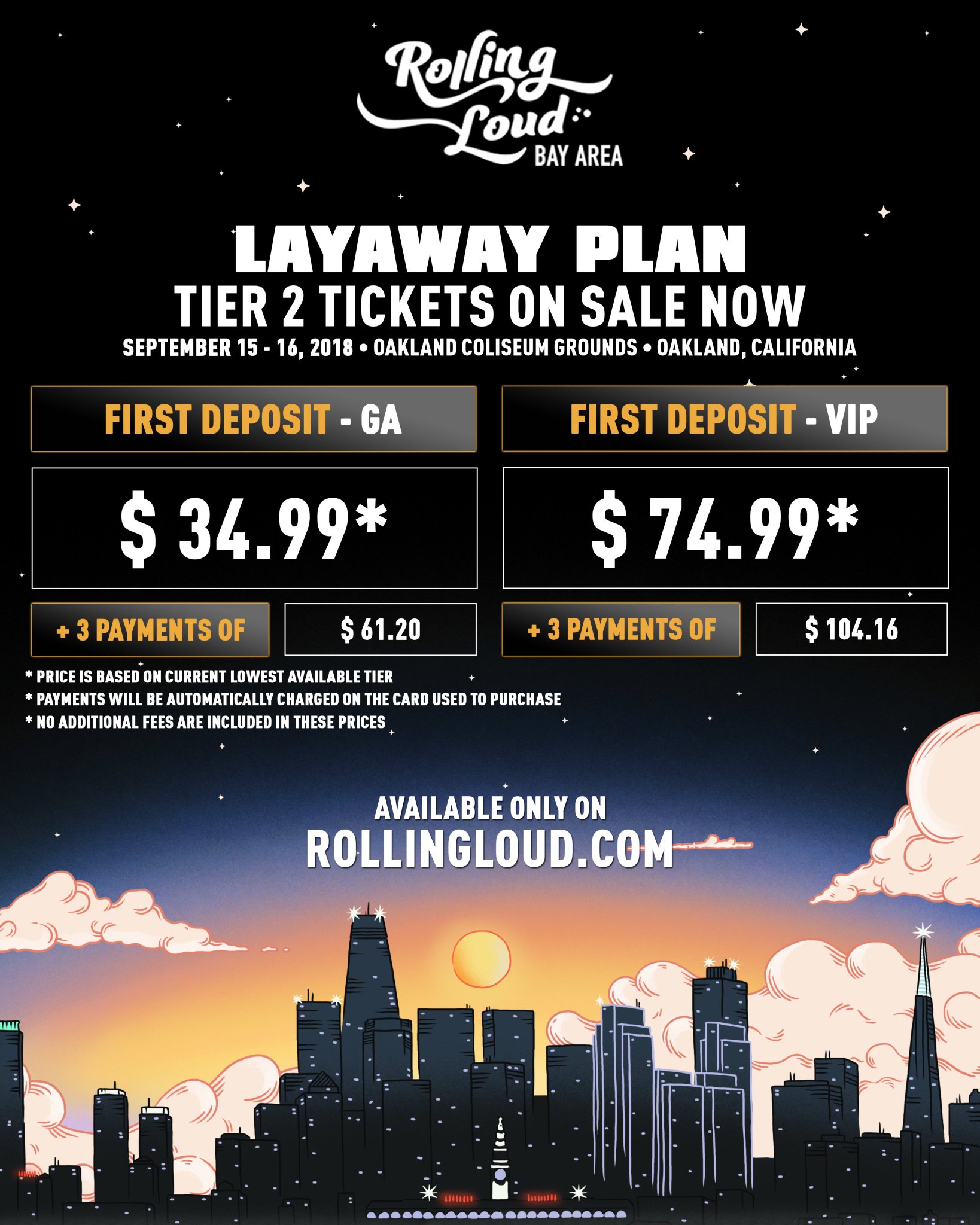 Rolling Loud on Twitter: "Layaway Plans are available for those that