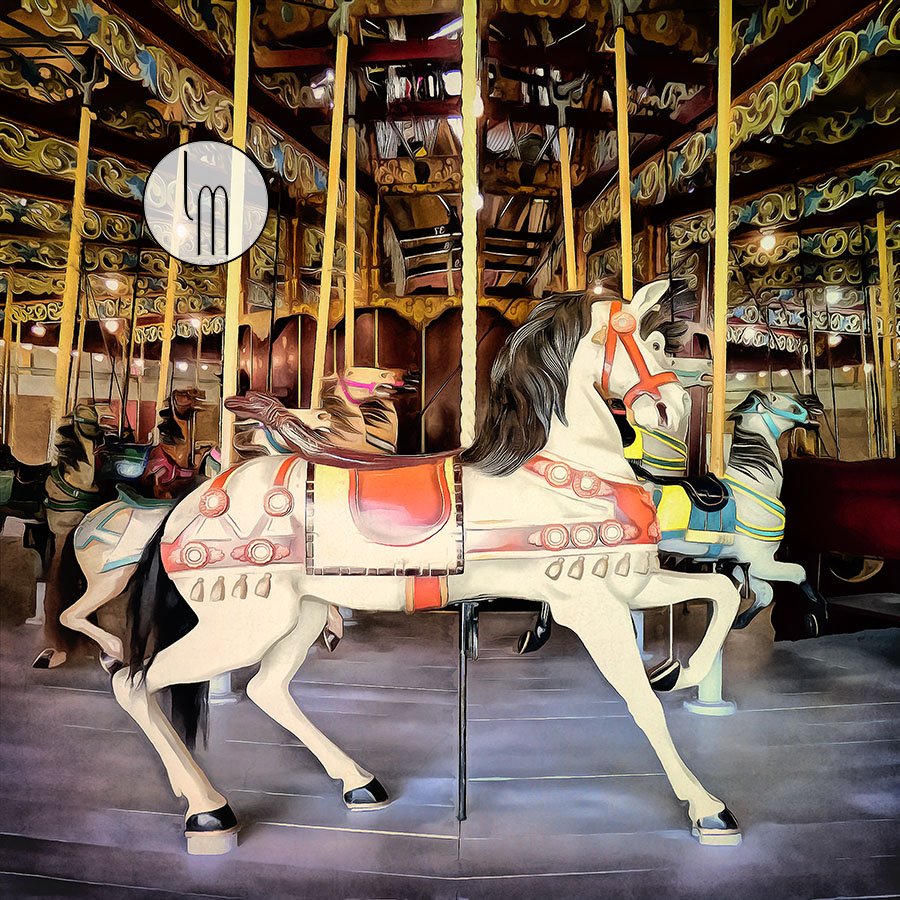 'Lakeside Park Carousel' by Leslie Montgomery
leslie-montgomery.pixels.com/featured/lakes…

#Carousel #merry-go-round #woodenhorse #PhotographyArt #photoart