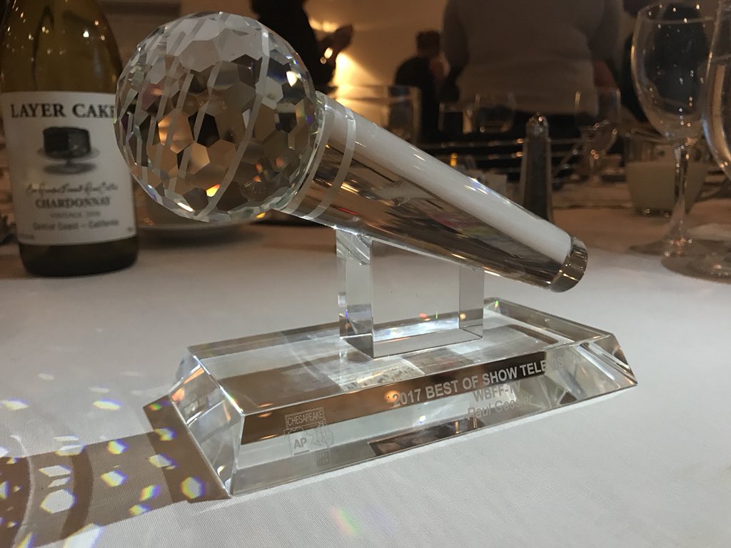 Ruthlestiltskin's tweet photo. Congratulations @PaulGessler for winning the 2018 Chesapeake AP Awards for Video Journalist AND Best in Show of all of the television categories! #2018CAPBA @FOXBaltimore https://t.co/P1DpYtRsNI