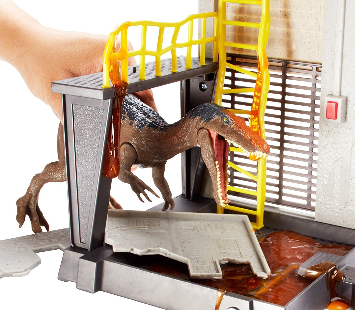 jurassic world lava surge playset amazon