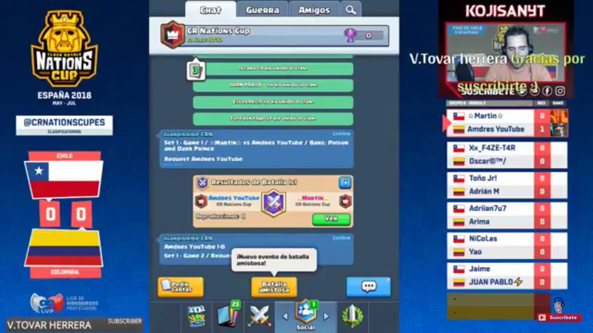 Ayer tuve la suerte de enfrentrarme frente a JUAN PABLO, parte de la selección de Colombia, por suerte para mí con victoria ayudando al triunfo de @LosDelGuisoCR , a seguir mejorando ahora