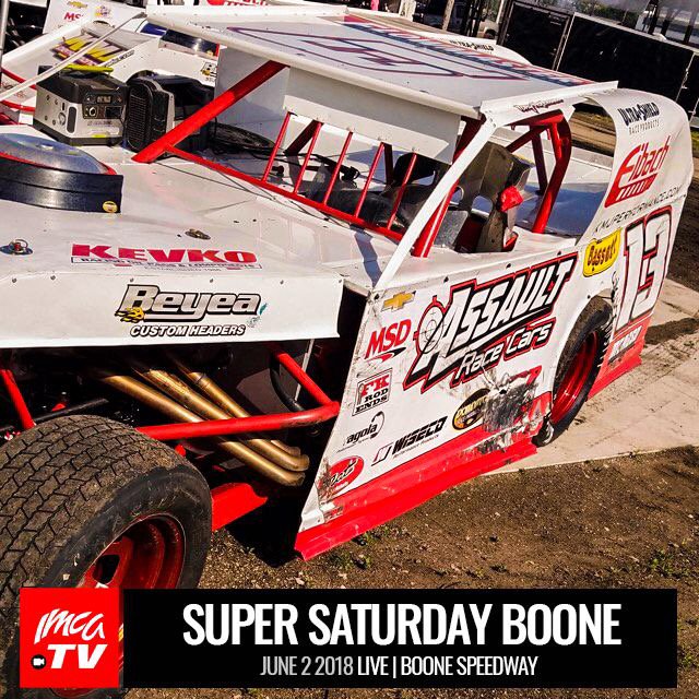 LIVE TONIGHT! Super Saturday from Boone Speedway 6/2/18. Can’t make it to Boone? Watch Live on imca.tv with a Monthly or Yearly Pass.