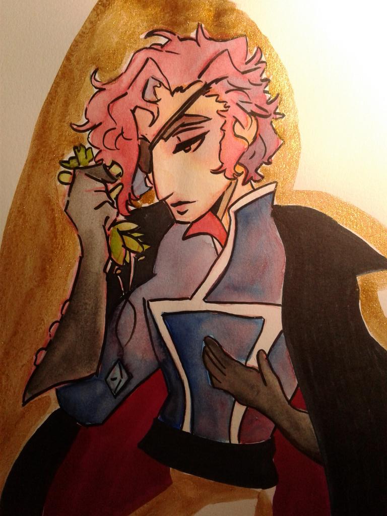 A quick sketch of Julian to test out color combinations and gold paint.

#julian #juliandevorak #illya #TheArcanaGame #arcana #arcanavisualnovel #Watercolor #goldpaint #sketch
