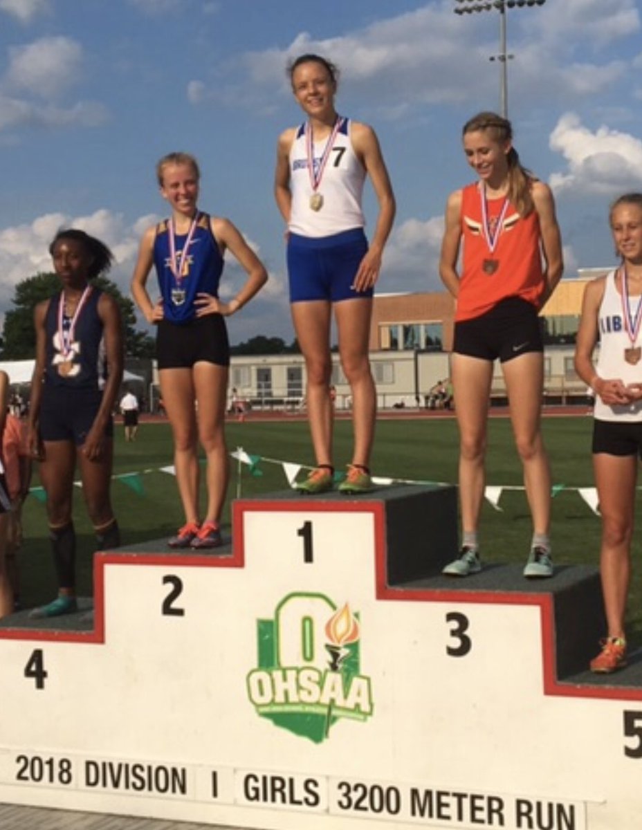 Congratulations Jr. Alyssa Wolf, State Champion in the 3200M! #GoBigBlue #BrunswickPRIDE