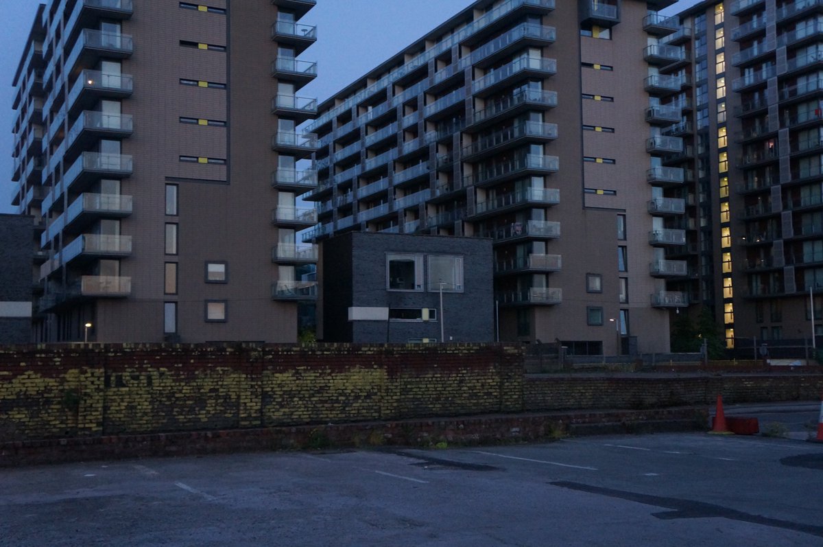 ConcreteMetal's tweet photo. From Citizens' Journal @NotQuiteLight 19/05 #NQLWeekend #Salford at dawn https://t.co/ubcakTYwSH