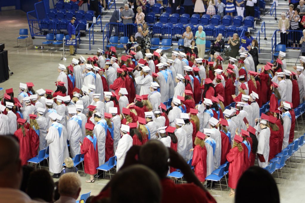 eklogemann's tweet photo. Congrats Conrad 2018 graduates!!! @conradprincipal #conradredwolves #css https://t.co/Y3lDaTBAqv