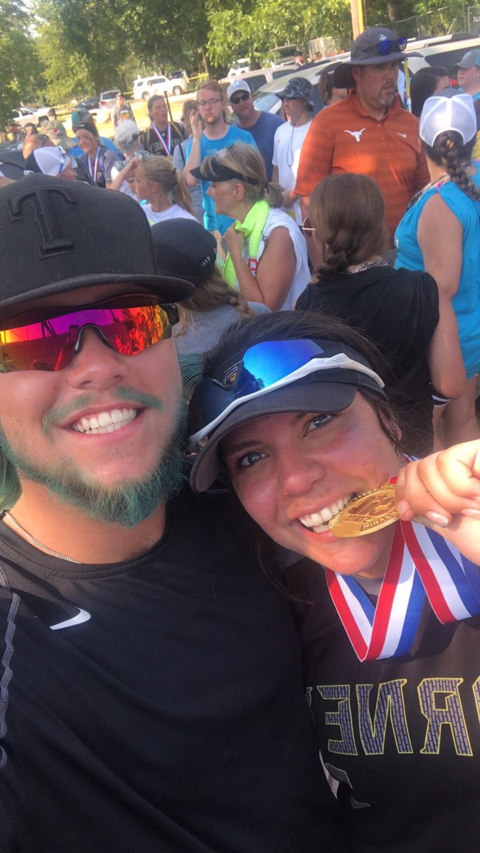 trinbankhead's tweet photo. WE JUST MADE HISTORY IN FORNEY TEXAS!!! 5A STATE CHAMPS!! I can truly and honestly say Emily was with us every step of the way!! we just got her some bling bling!! love y’all big 💓❄️🦋#playforem #wefinishedthefight #wedidthat #sisterhood #champs https://t.co/zpxnPybFQn