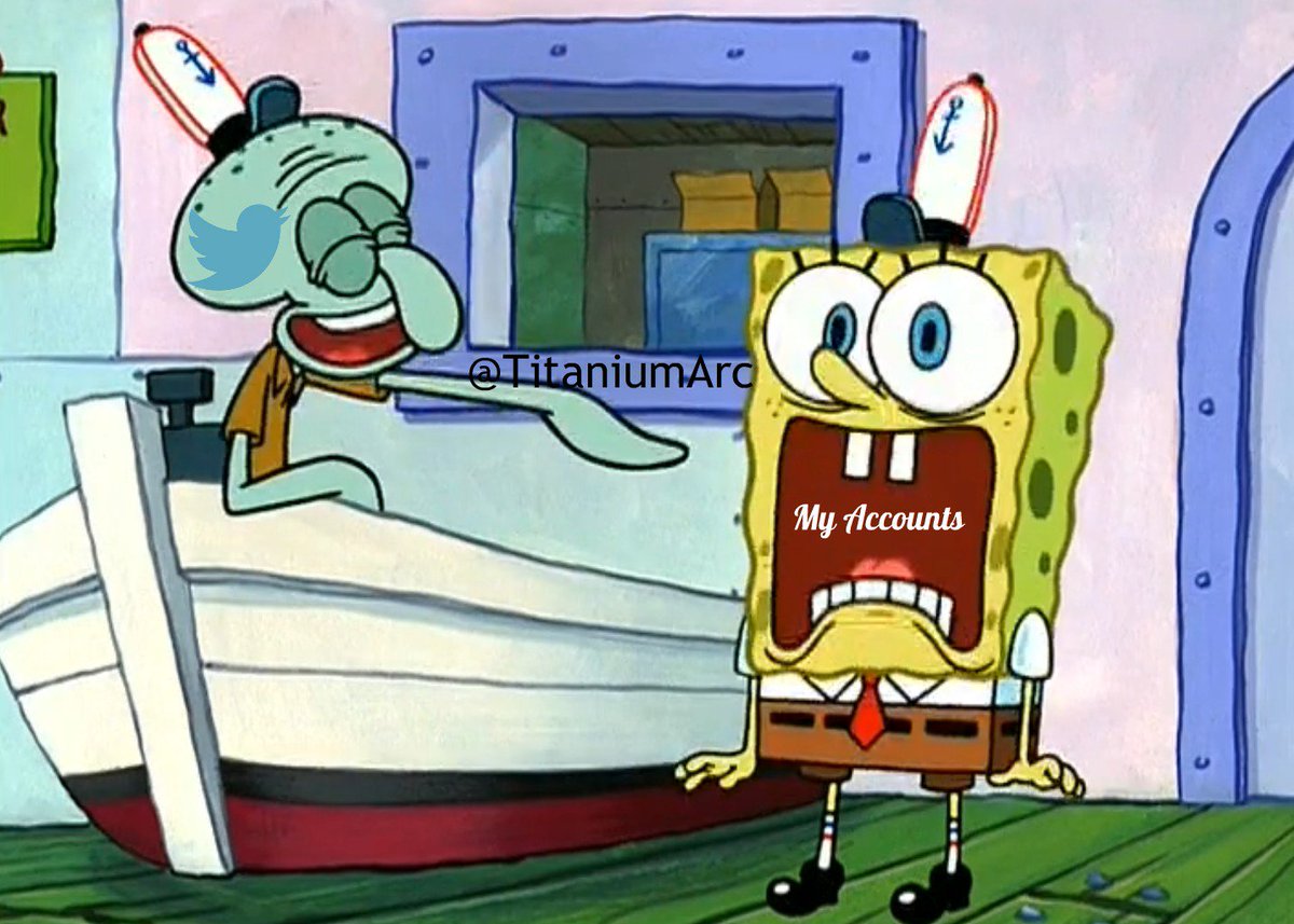 | When Twitter locks a roleplay account you've just created or suspends all your accounts XD