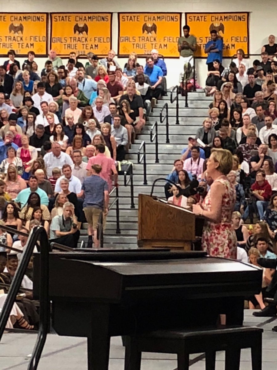AVHSAcademics's tweet photo. Superintendent Berenz addressing the 2018 AV Graduates.  
#AVGrad
#196 https://t.co/Il98HtQJiu