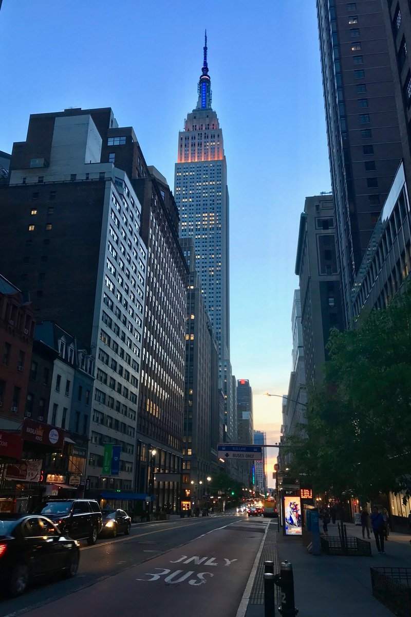 End of day on 34th Street and the @EmpireStateBldg. #NYCweekend