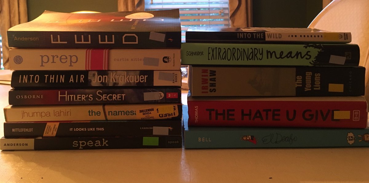 Traci_Shuster's tweet photo. @pennykittle Had a great time book shopping at #goodwill today.  Building my classroom library for my HS Ss.  #teachingismypassion #reading=success #lifelonglearner #alwaystweakingmycurriculum #neverbored https://t.co/dJH6hnWshY