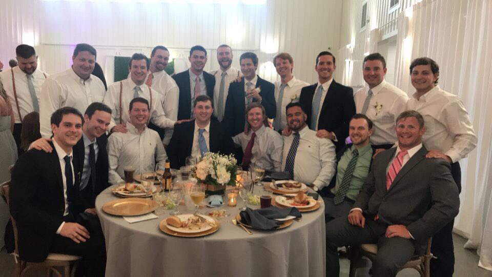 Congratulations to alumnus and founding father, Mitchell Sparks, on his wedding ceremony! Glad to see so many brothers celebrating this special day with you.