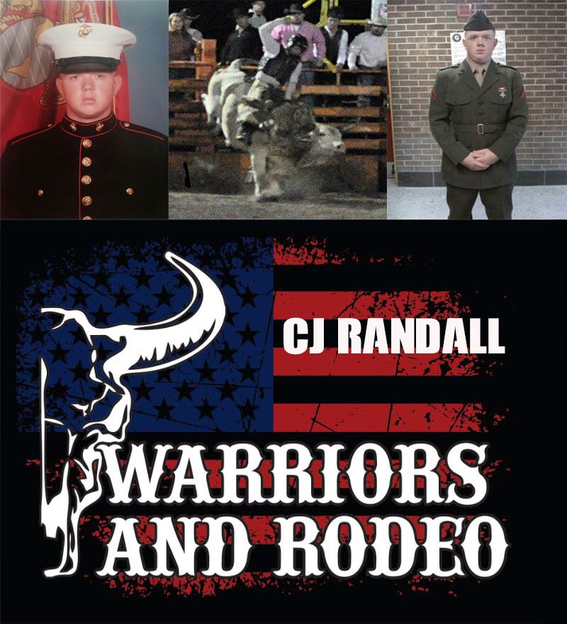 warriorsnrodeo's tweet photo. W.A.R. Marine Corps veteran, Army NG soldier, bull rider, (and after @kcjonesrodeo bull dogging clinic) steer wrestler CJ Randall is representing Warriors and Rodeo in the @wcchallenger Charities PBR bull riding in Decatur, TX. #warriorsandrodeo #PBR https://t.co/C07D9ZuuxQ