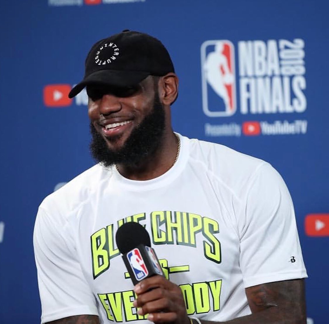 NCBC2026's tweet photo. “BLUE CHIPS VS. EVERYBODY.” 💪💪💪 @KingJames | #KingJames #BlueChips #NBAFinals #StriveForGreatness #Witness https://t.co/vqUX8oJV6K