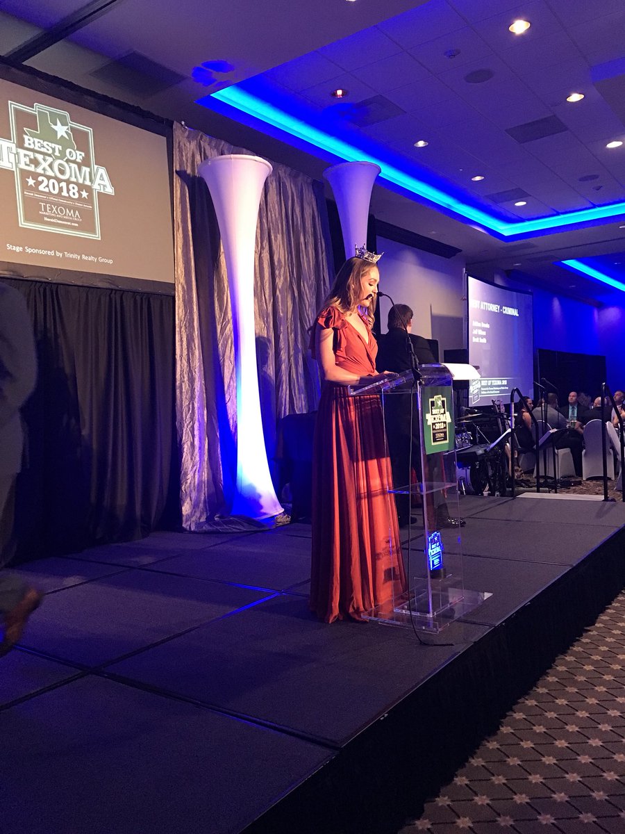 heralddemocrat's tweet photo. #BOT2018 Mariana Wood announces Britton Brooks as best attorney https://t.co/s1yJwfBvRT