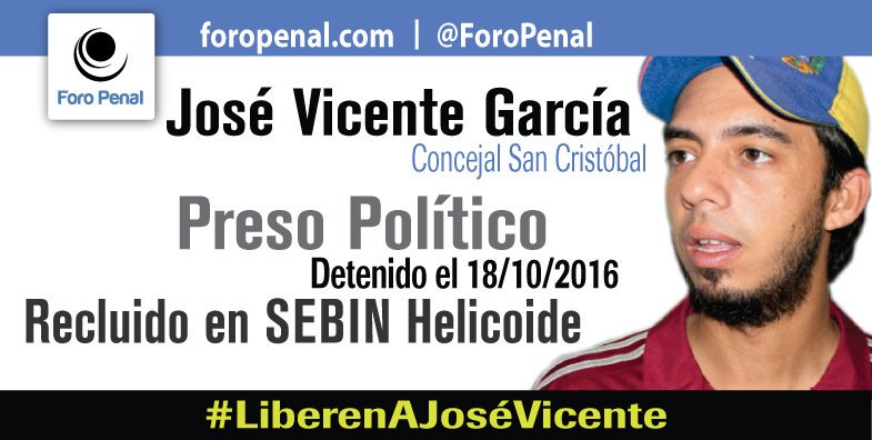 ForoPenal's tweet photo. Entre los excarcelados del #2Jn que entran en la categoría de #PresosPoliticos están: Gabriel Valles, Gregory Sanabria, José Vicente García y Renzo Prieto. #Venezuela https://t.co/YSzyoCrJOE