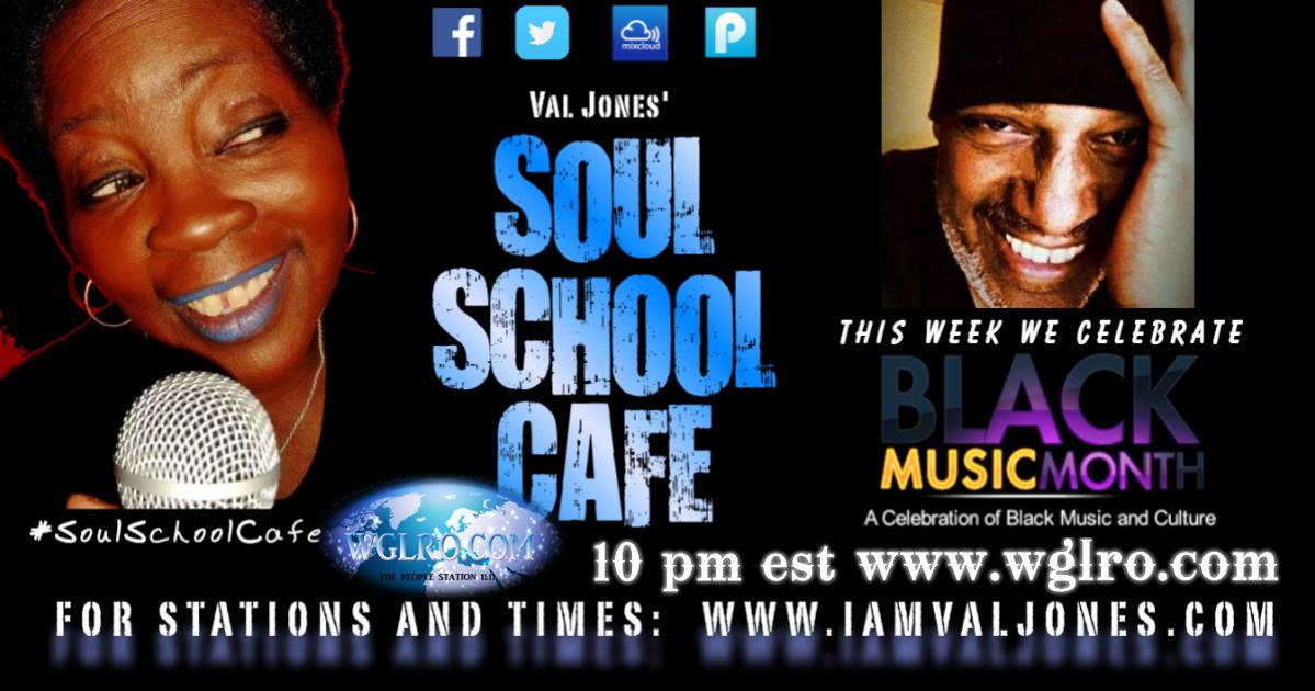 iamvaljones's tweet photo. IN MINUTES. TUNE IN NOW AND DON'T MISS A SEC. 
Tonight at 10 pm est our Soul School Cafe kicks 
off Black Music Month on https://t.co/1FbZHnUHc7 

And on the playlist... @tha_beez  @ItsTruSound @NDambi @zo313 and MORE.
@SoulSchoolCafe https://t.co/eY5NlXSW7l