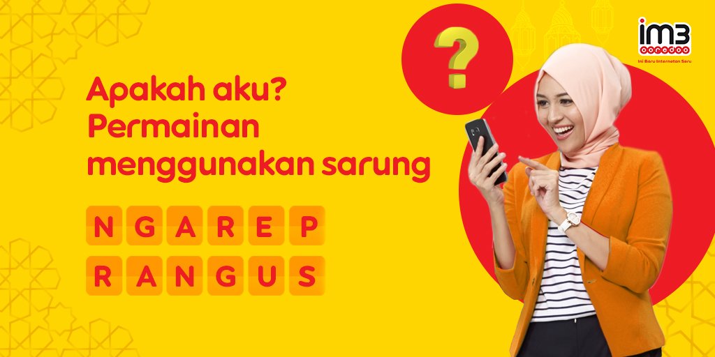 Siapa di sini yang usai tarawih gak langsung pulang waktu kecil dulu? Biasanya malah seru main permainan ini nih! Kalau tau main apa, yuk RT post ini, reply jawaban pakai hashtag #NungguBuka #UnlimitedYouTube dan mention 2 teman untuk dapatkan pulsa 25rb! im3.do/Zbd