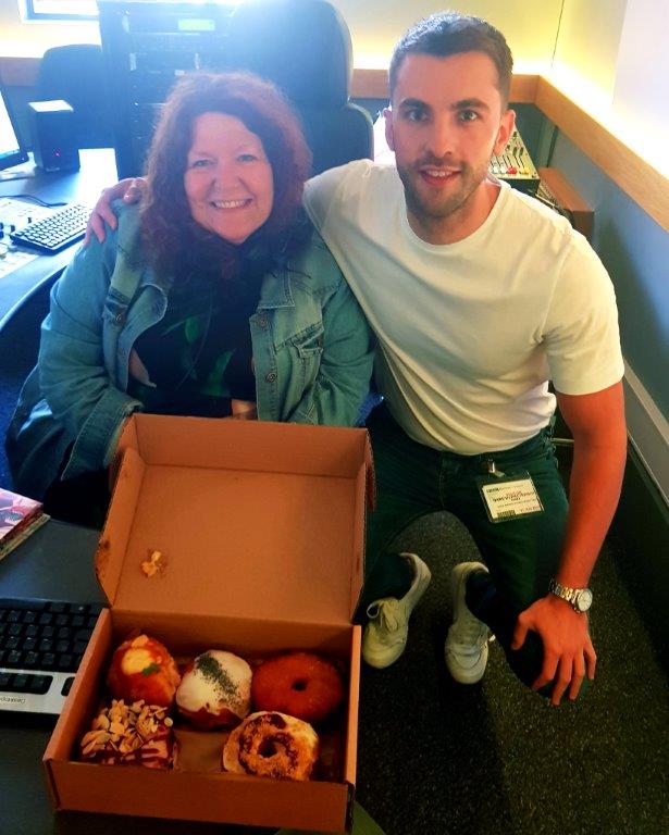 bbcradioulster's tweet photo. What's better than coffee and doughnuts on a sunny Sunday morning? @kimlenaghan chats to Gareth Patterson about his @NIcoffeemaps  guide to the best coffee in Northern Ireland. Listen live now or at a time that suits you on BBC iPlayer Radio https://t.co/e7jNPQSyek