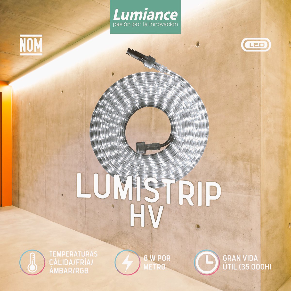 FOSAR_'s tweet photo. 💁🏻♀️ ¿Ya conoces Lumistrip HV? Son tiras de LED atenuables, disponibles en 5 y 50 metros, con IP65 lo que las hace perfectas para usarlas en exteriores e interiores, como iluminación decorativa, de acento o en cajillos. ⚡️
📩 #Fosar Iluminación distribuidor Master Lumiance https://t.co/zBxjVdpSfy