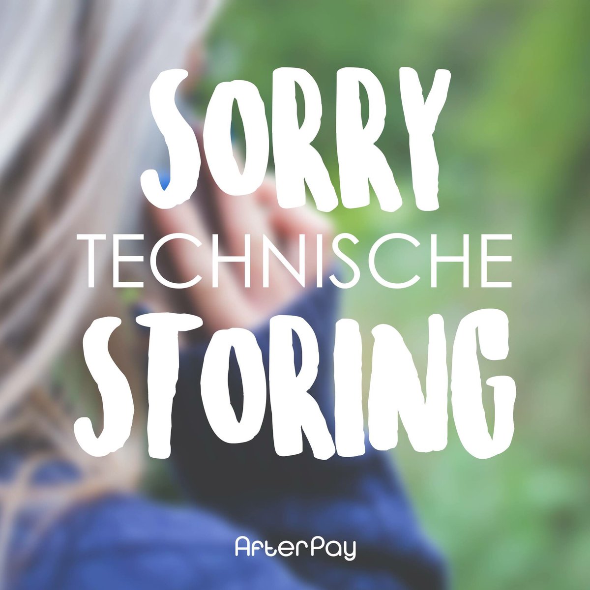 Op dit moment is het door een storing even niet mogelijk gebruik te maken van onze app. Wij doen ons uiterste best dit zo snel mogelijk op te lossen. Onze excuses voor het ongemak! Updates via: afterpay.nl/storing