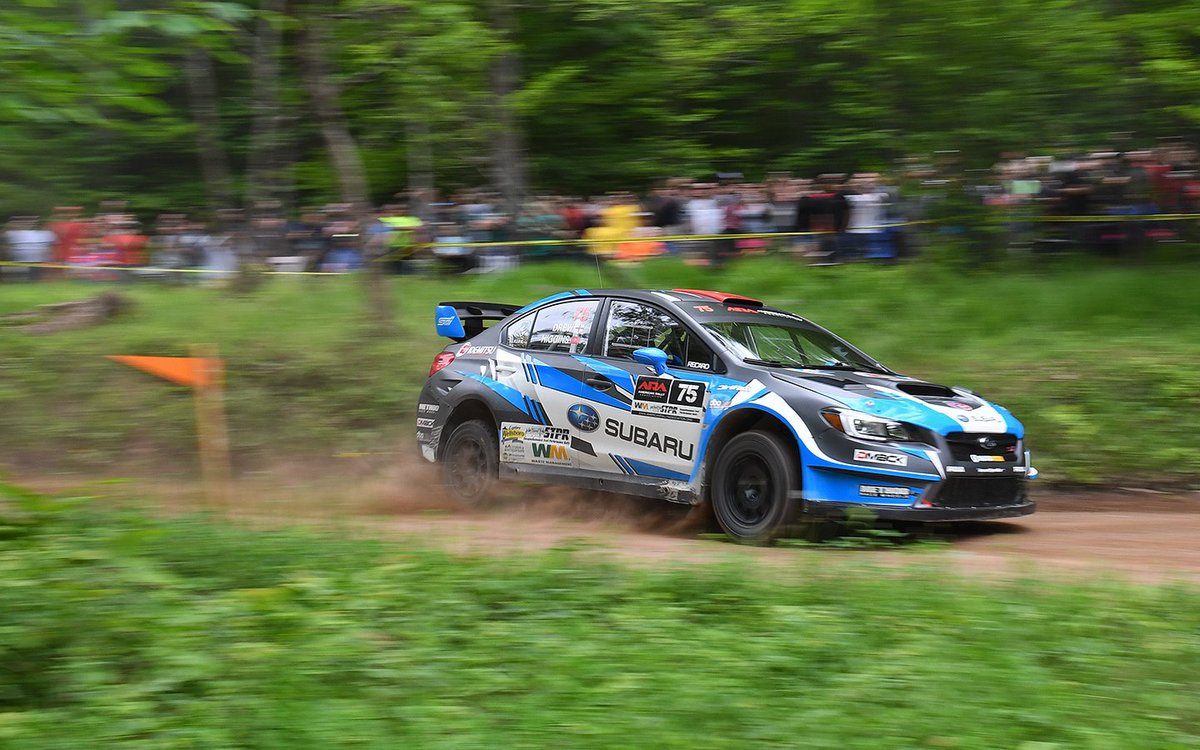 subarums_usa's tweet photo. Here are the #STPR18โs overall winners @davidhiggins75 and @craigdrew75! As this is Higginsโ 8th win at #STPR, he is taking the record for most wins at @stpr_rally. Wellsboro, PA. You did not disappoint. See you next year! ๐ https://t.co/IcdE4GPviV