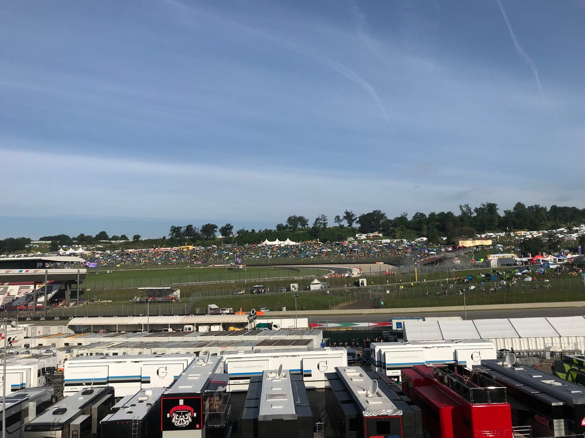 matoxley's tweet photo. Today you’d think Mugello is the centre of the earth. This is 7am https://t.co/ZKz5nEZKZF