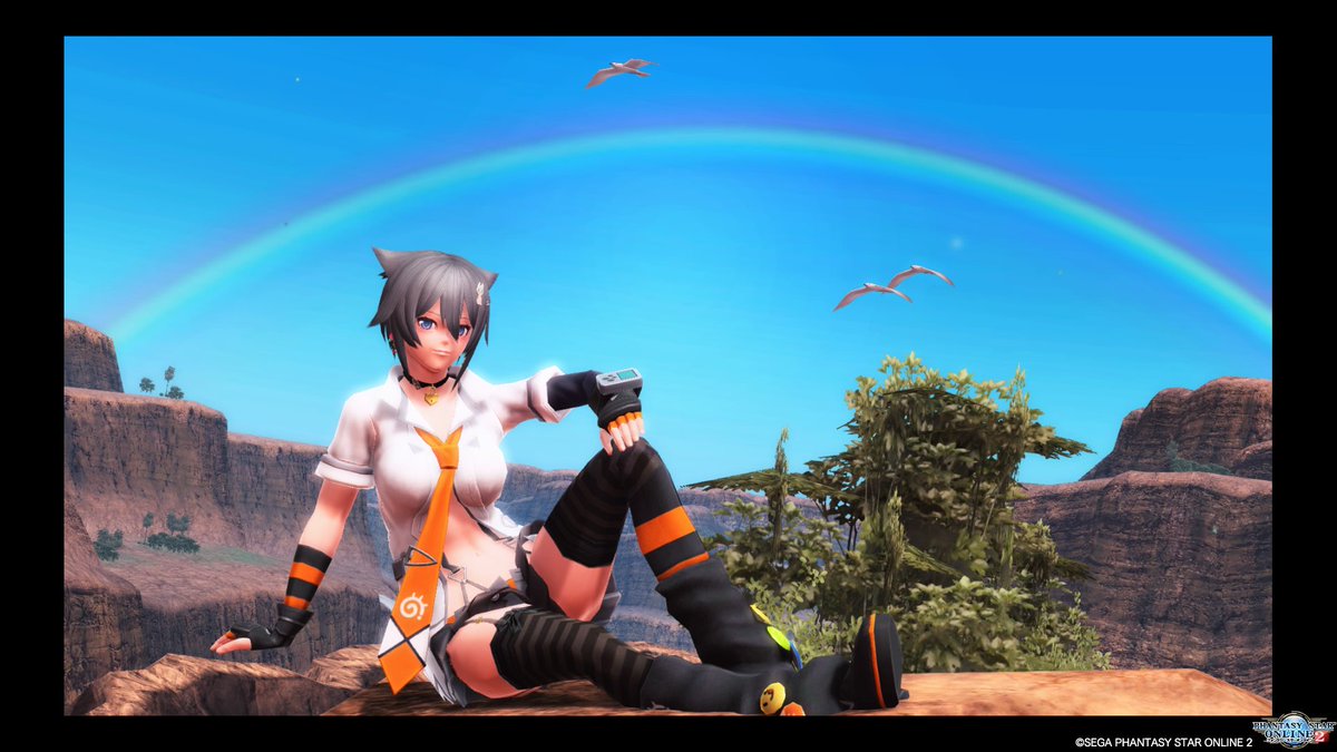 Aiiro_PSO2's tweet photo. クリア後の景色が良き良き（’u’＊ #PS4share https://t.co/Jn1BQQ3c9t