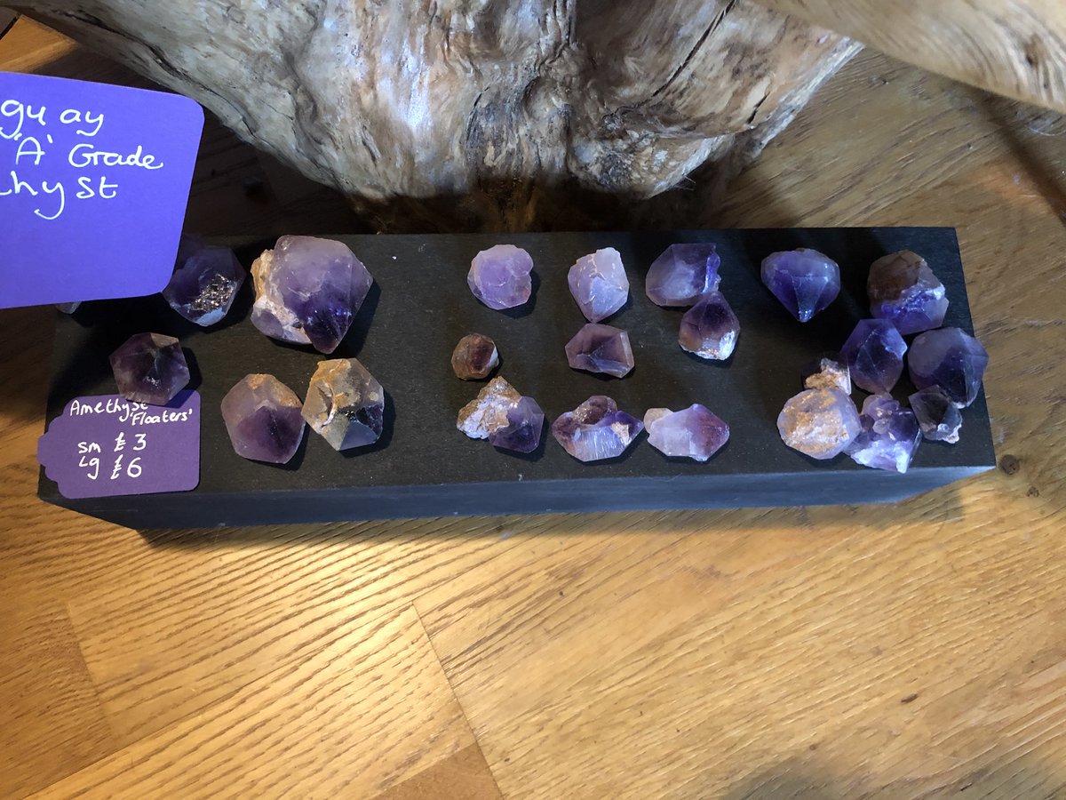 theCrystalPath's tweet photo. Amethyst Floaters - points that have come loose from Amethyst Beds or Caves. Come and find your perfect floater this weekend. @thecrystalpath #crystalsforsale #crystals #jewelinsuffolk #suffolk #burystedmunds #shoplocal #supportsmallbusiness #amethystpoints #amethyst #purple https://t.co/CPu6LkihvM