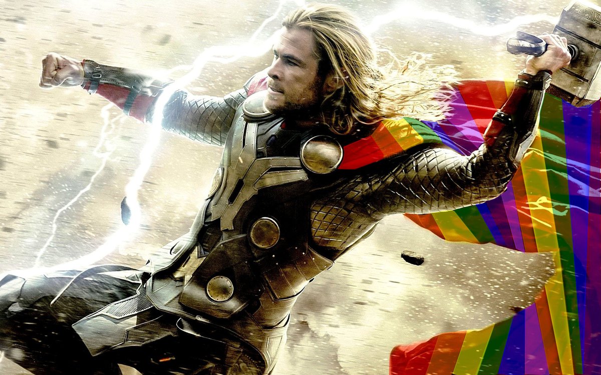 NEW CAPE FOR #PRIDE MONTH! BLESSINGS OF THOR BE UPON YOU!