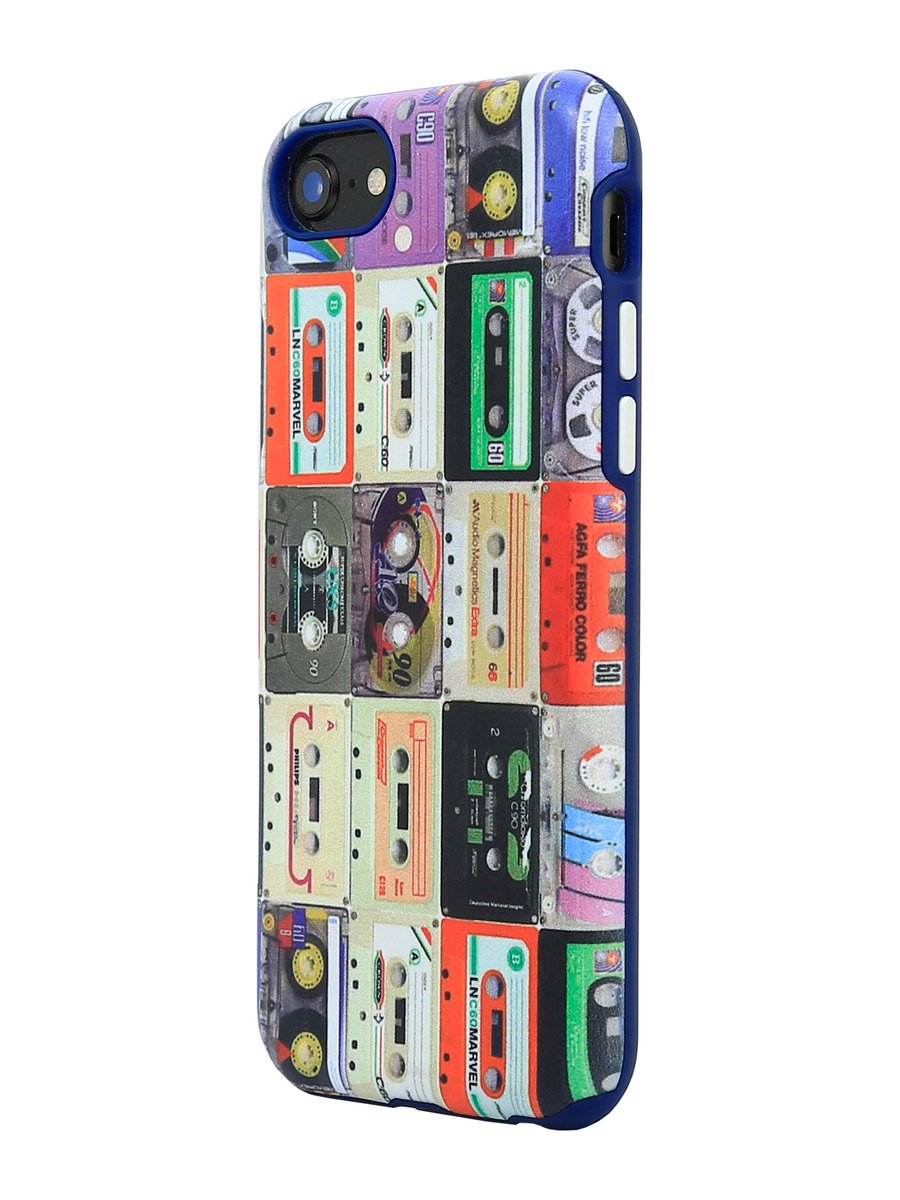 Unitedstreetsofart Cassette Tape Collage Iphone Case Compatible With Iphone 6 Iphone 6s Iphone 7 Iphone 8