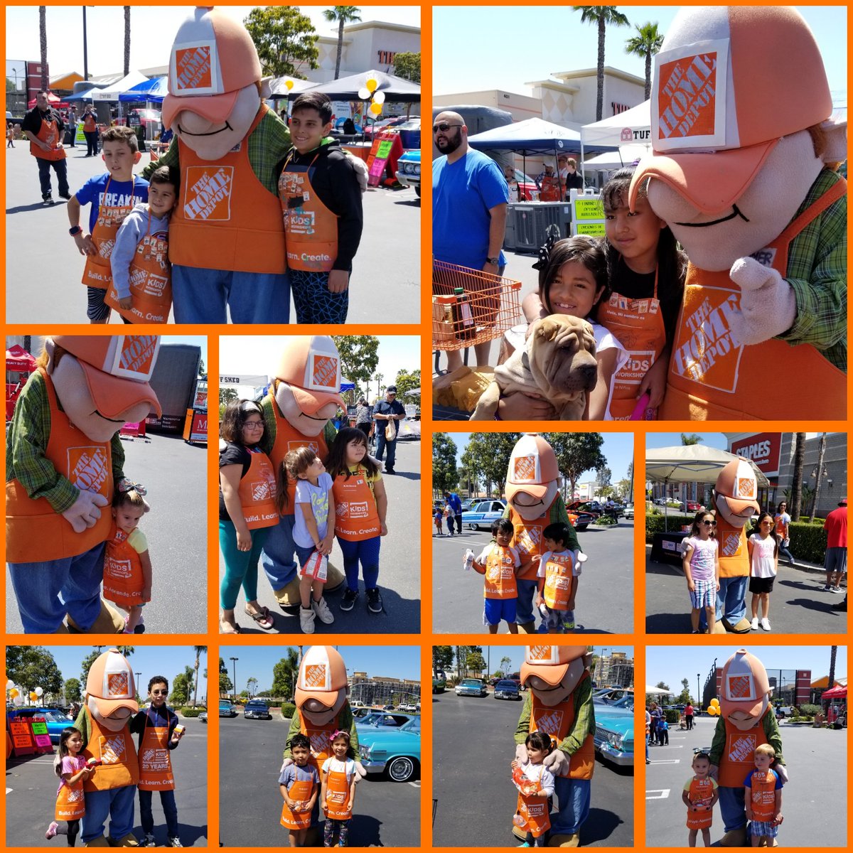 Lorena6712's tweet photo. What an amazing turn out Today!!!! #team1040 in full effect with #KWS #carshow #vendors #snacks and We had a Very Special Guest today.... HOMER🧡 came to visit us today 😉 #leadsinsaleswin @RianSM1040 @krisbrandon321 @DianeLizette @MikeFloresHD @MarcyTHD https://t.co/qlnneLax2C