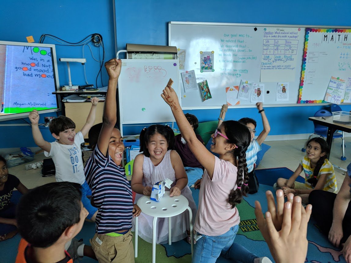 ShannaCallahan's tweet photo. Pure excitement when discovering they designed a package that protected a cookie (after traveling though the local mail) #TheASDoha #grade2 https://t.co/zR2rDWxeaB