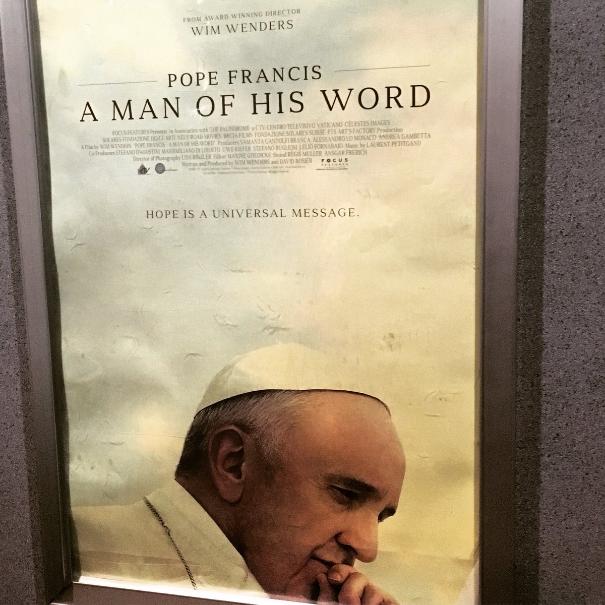 christyeichers's tweet photo. Don’t  let the fact that this amazing leader is Catholic deter you from seeing this movie! I went with a friend who is an atheist - we both agreed world would be a better place if we could all practice what he preaches. Live the #goldenrule! Thank you @Pontifex https://t.co/W95lMx3a5m