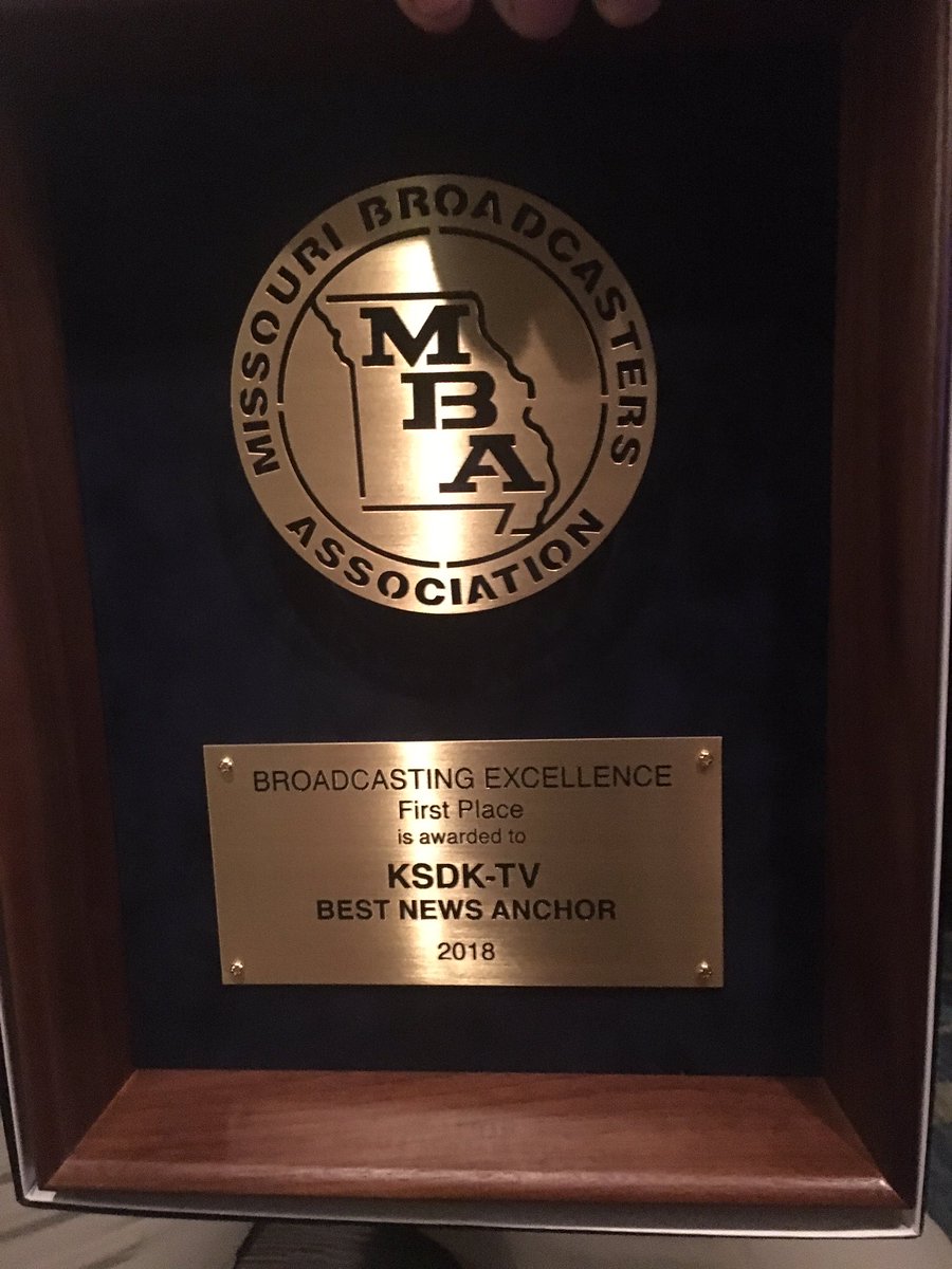 andreafirestone's tweet photo. Congrats to @mikebushksdk for his 1st place win @MOBroadcasters for best news anchor #5OnYourSide https://t.co/VIyfgzW3VS