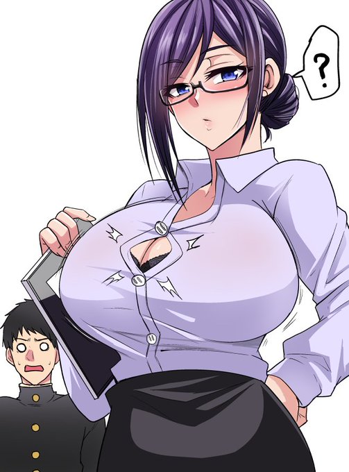 お題箱より『シャツのボタンが弾け飛ぶ寸前の教師』 