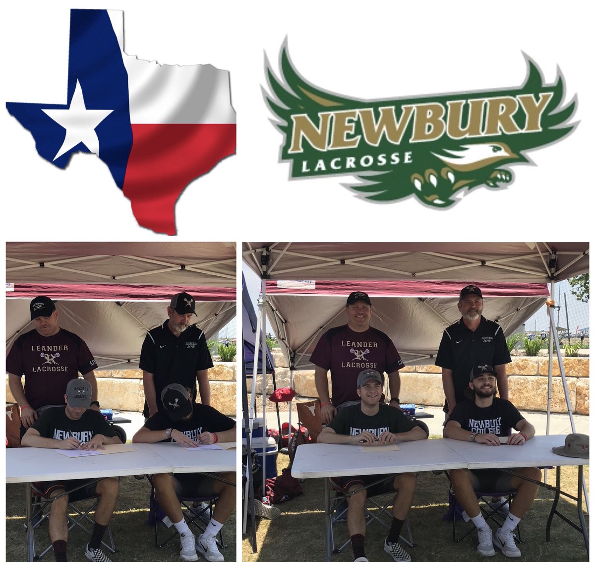 Welcome to the @NCNighthawkNews Family Kobe and Blake @LeanderRaiders Looking forward to doing great things together @NewburyColl 🦅 

#Newbury22 #Lacrosse #LAX  #NighthawkNation #NCAALAX