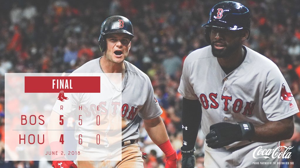 RedSox's tweet photo. Win No. 40 was a good one. #DirtyWater

🔗 https://t.co/nmTISSd8R0 https://t.co/RkVFU3N1QD