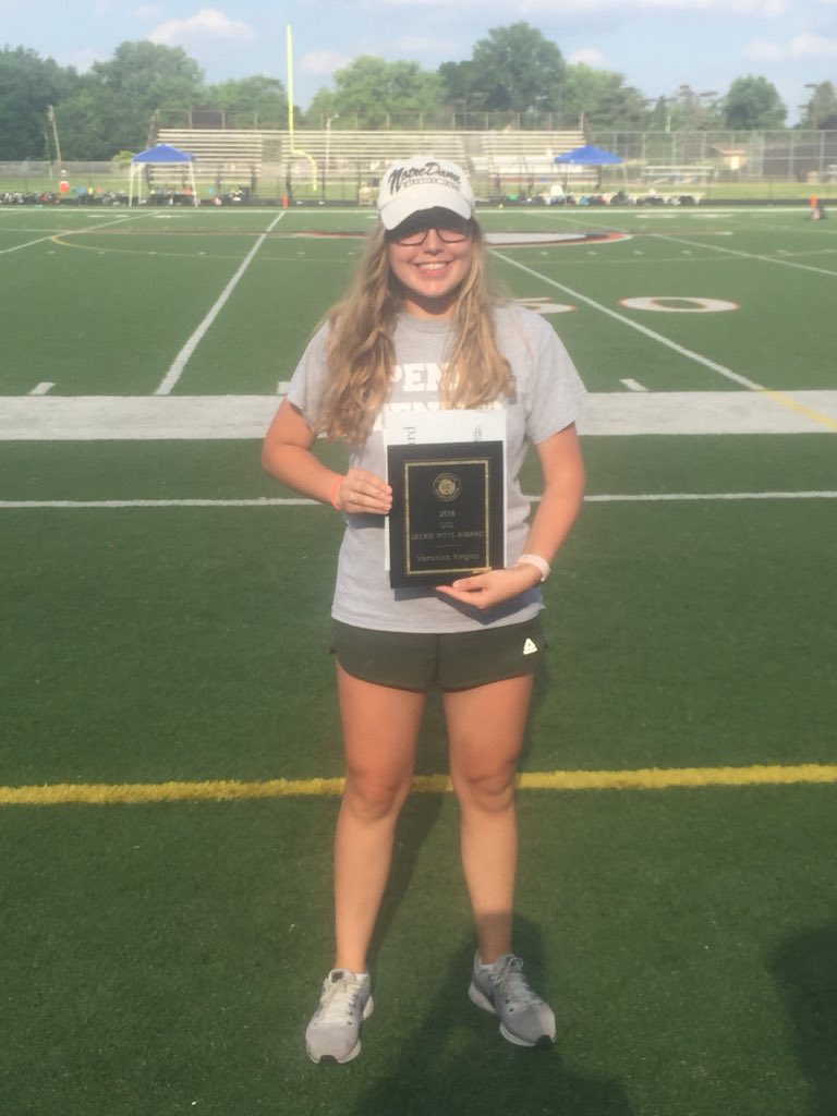 indianagirlslax's tweet photo. Congratulations to our 2018 Jackie Pitts Award Winner, Veronica Kirgios! We are so happy to honor you for your hard work in all aspects of our game! https://t.co/fQEuBluNJP