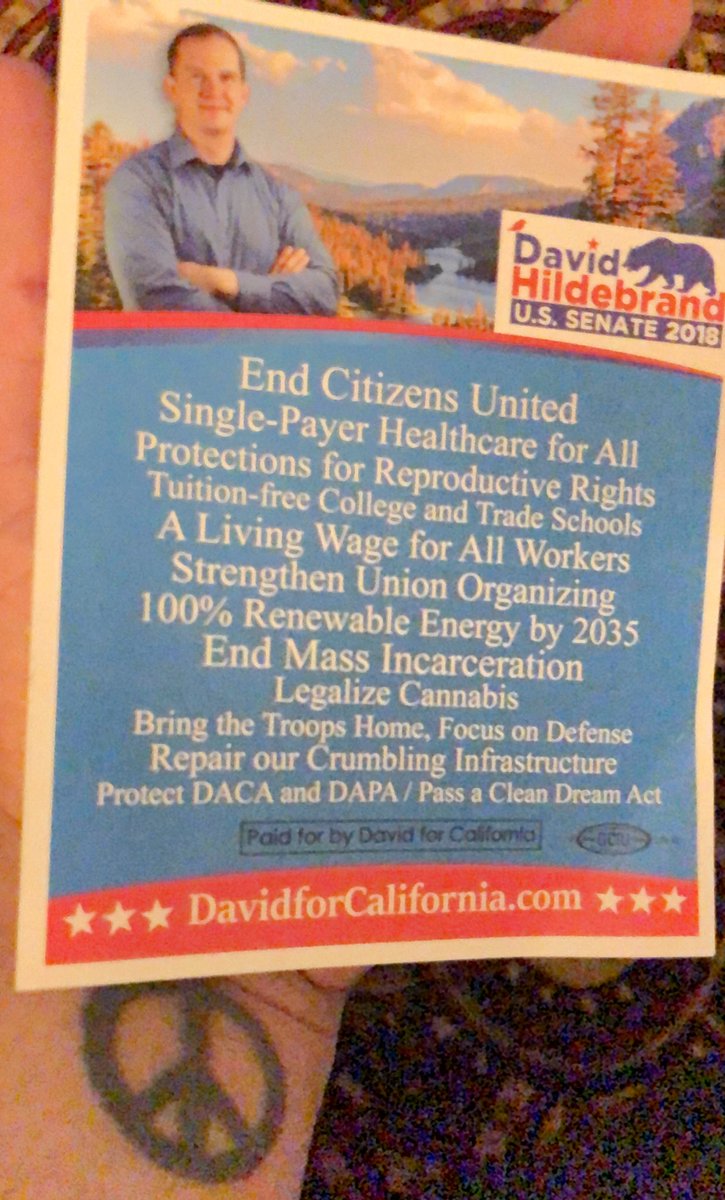 realdavidonline's tweet image. .@David4SenateCA Great seeing you today! 

California! Let’s do this! Vote 🗳 David Hildebrand for U.S. Senate on June 5th! #RealJusticeLA #ProgressNow