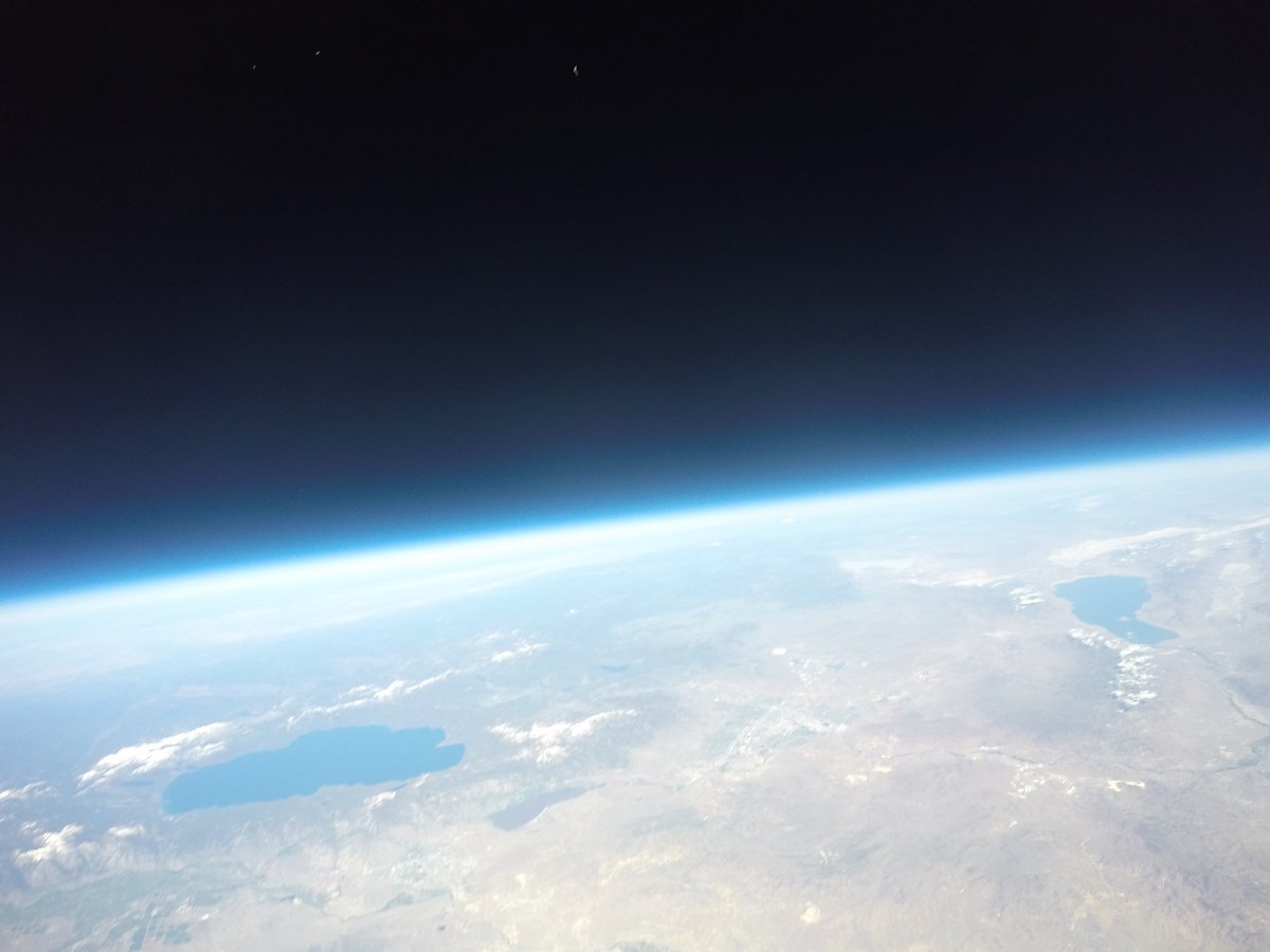 bcrosby's tweet photo. Lake Tahoe, Reno, Pyramid Lake, Nevada from 95,000 feet on Friday.  High Hopes Project @HighHopesProj @highhopesstem @atkauffman @EduQuinn https://t.co/n6Lj91C0Ad