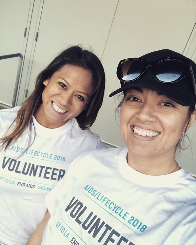 CPiansay's tweet photo. Clean up crew #aidslifecycle #sf2la #volunteers #biophase https://t.co/Fzpm3wI8Gq https://t.co/HfOcO8ao3m