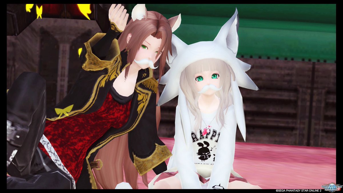 _Rmmn_'s tweet image. ふたりでひげちゃびん。。！

#デフォルメ顔
#メンテの日じゃないけどss貼る