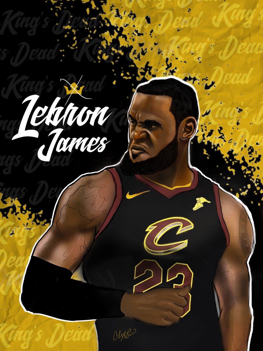 theagency316's tweet photo. Lebron James King's Dead Digital Painting - NBA Finals Artwork 2018 #LeBron #LeBronJames #lebronmeme #ClevelandCavaliers #Cavs #CavsWarriors #CavsVsWarriors #NBATwitter #NBA #nbafinals2018 @NBA @NBATV @NBAonTNT @ESPNNBA @nbastats @ZachLowe_NBA @AdobeCreate @Photoshop https://t.co/cDxc9cVnXR