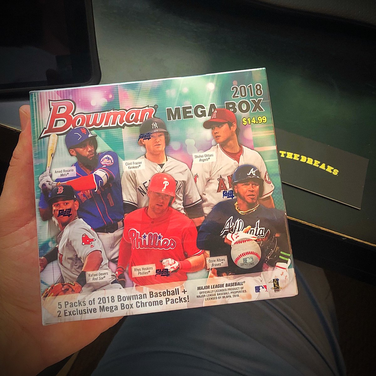 WatchTheBreaks's tweet photo. RT &amp; Follow to enter to win this 2018 Bowman Mega Box if this reaches 500 retweets!

Mega Boxes on eBay: https://t.co/HP1G8yAdUf

Can we do it??? #Collect https://t.co/ZqlkHv2foF