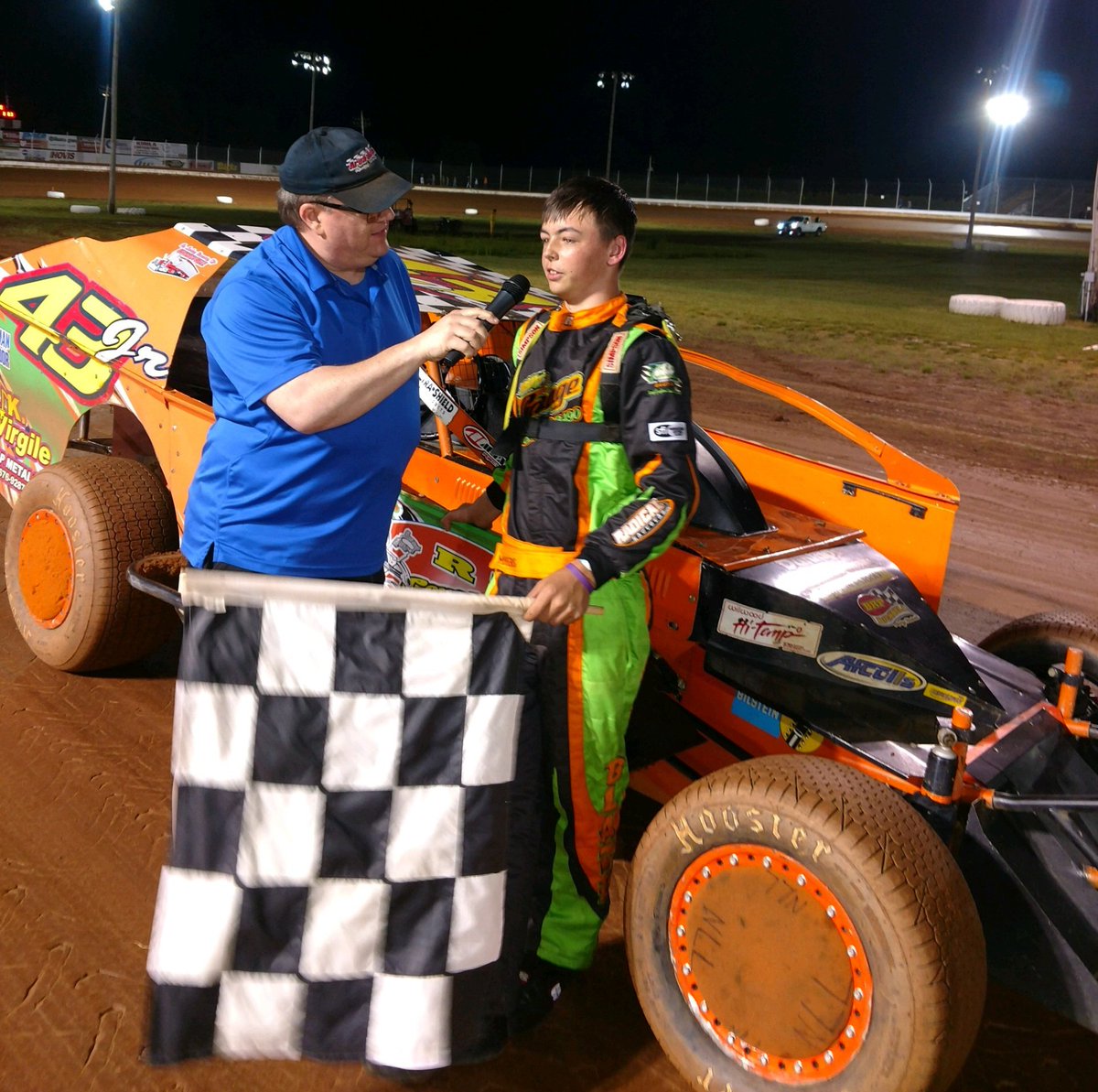 RUSHSportMods's tweet photo. Congrats to @BlazeMyers43jr on his 1st career win tonight @SharonSpdwy topping a record field of 31 cars in @bicknellracing Weekly Series action! https://t.co/RApCGiQmiC