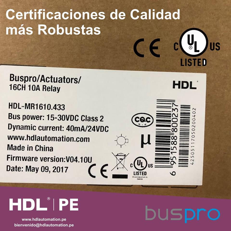 hdl_peru's tweet photo. Productos con #Certificaciones de Calidad superiores. Contacto: bienvenido@hdlautomation.pe #UL #CE #BusPro #automatizacion #domotica https://t.co/s2qFgqP0W5