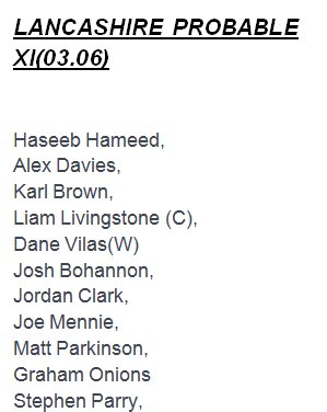 FantasyCricTeam's tweet photo. Derbyshire vs Lancashire | DER vs LEI | DREAM11 TEAM AND PLAYING11
#DERvsLAN #LANvsDER #DERvLAN #LANvDER #DREAM11  #Dream11Team #FantasyCricketExpert #FantasyCricketGuru  #RoyalLondonOneDayCup #RoyalLondonCup #RLODC  #EnglishOddCup    #Follow , #Retweet and #Like https://t.co/n8uTIGNzXt