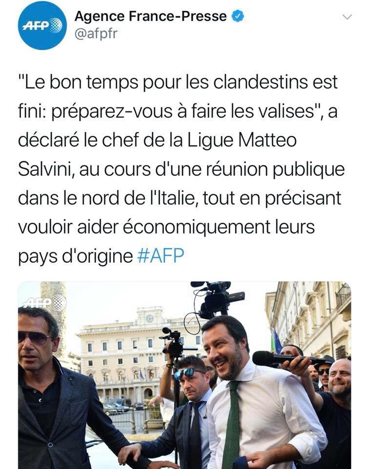 Gaucher_Maxime's tweet photo. Maintenant au boulot ! @matteosalvinimi https://t.co/KXrqGTW3q3